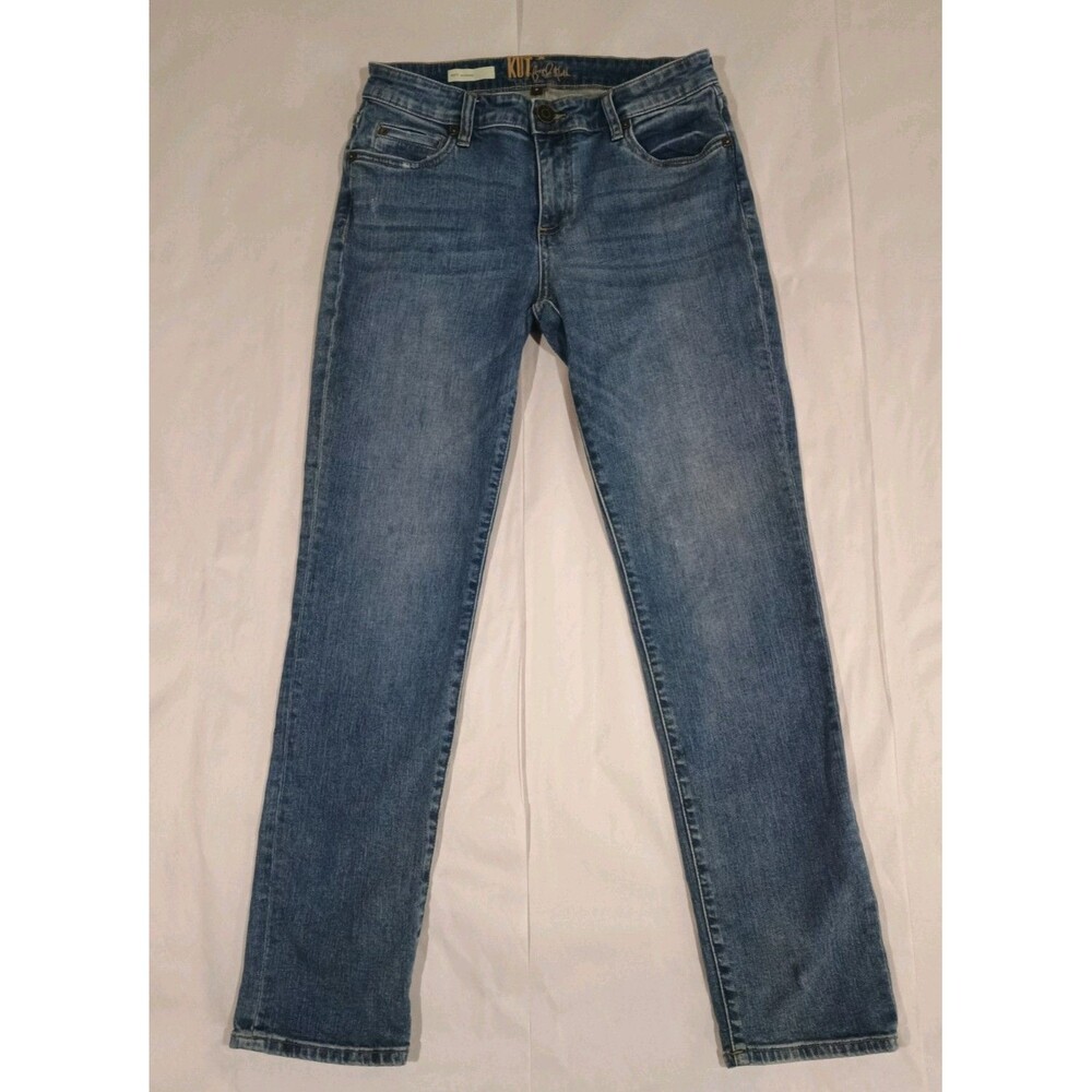KUT from the Kloth Katy Boyfriend Jeans Medium Wash Distressed Womens Size 6